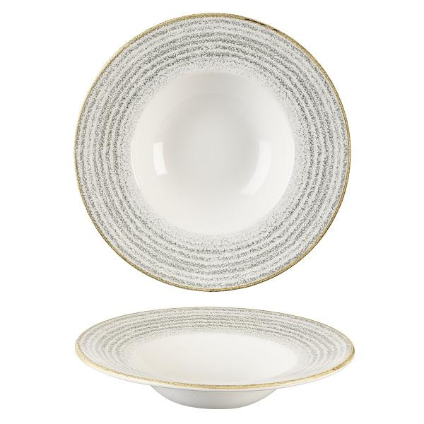 Тарелка для пасты 28см 0,47л, с широким бортом, цвет Stone Grey, Studio Prints SPSGVWBL1