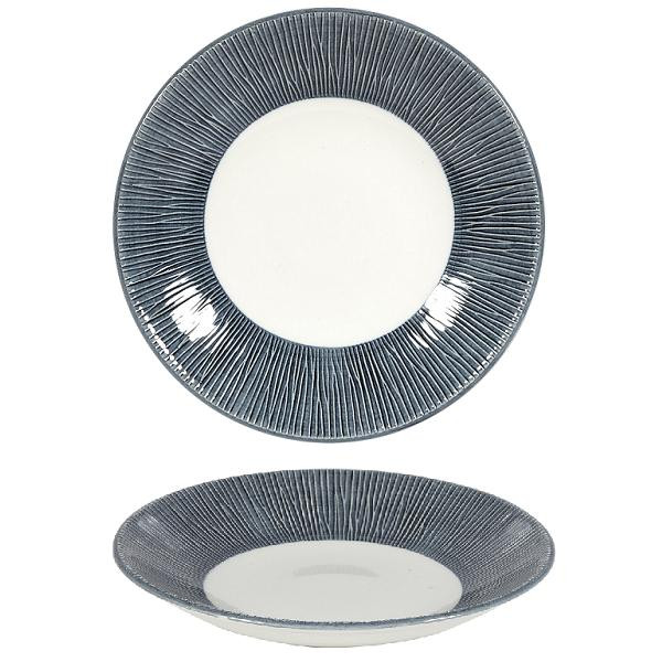 Тарелка глубокая 28,1см h3,7см, без борта, Bamboo, цвет Mist MBBALD271
