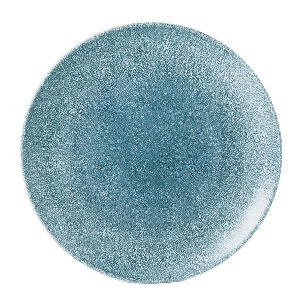 Тарелка мелкая 28,8см, без борта, цвет Raku Topaz Blue, Studio Prints RKTBEV111