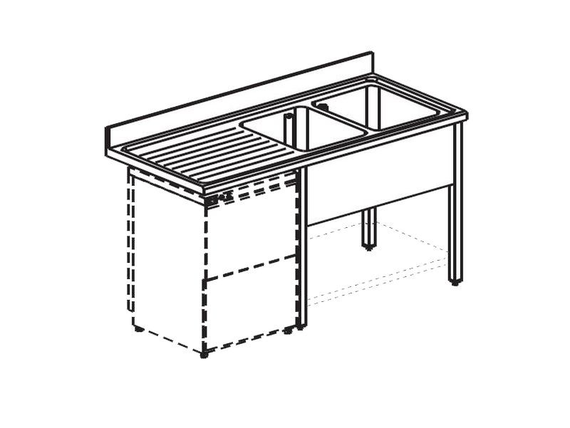 ВАННА МОЕЧНАЯ APACH CHEF LINE L2S207-65LWD