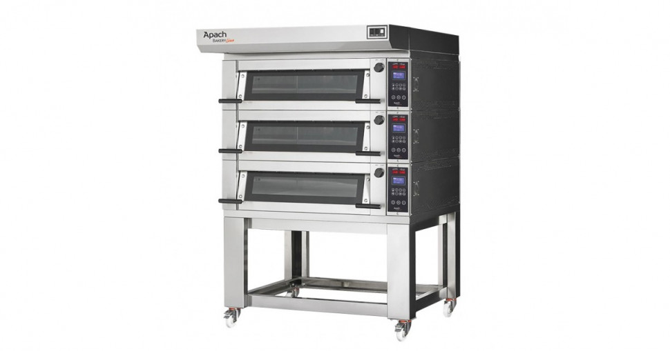 ПЕЧЬ ПОДОВАЯ С ПОДСТАВКОЙ БЕЗ НАПРАВЛЯЮЩИХ APACH BAKERY LINE E4LK8L DPBI-T