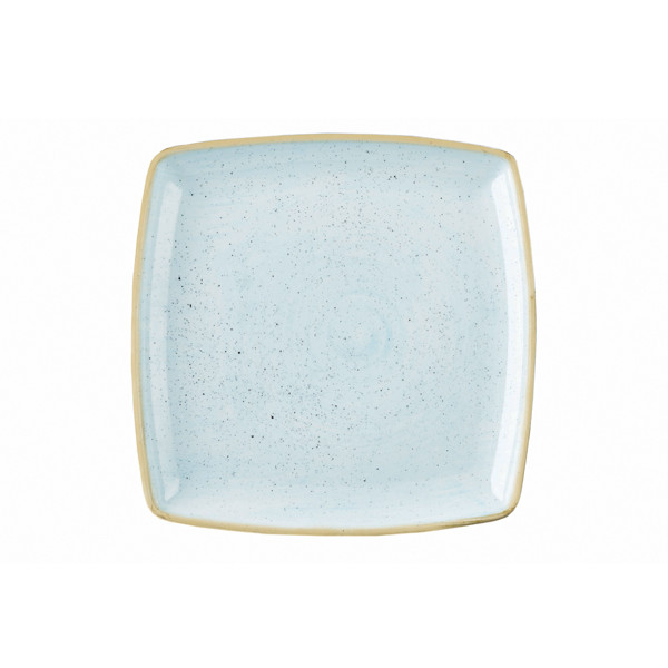 Тарелка мелкая квадратная 26,8см, без борта, Stonecast, цвет Duck Egg Blue SDESDS101