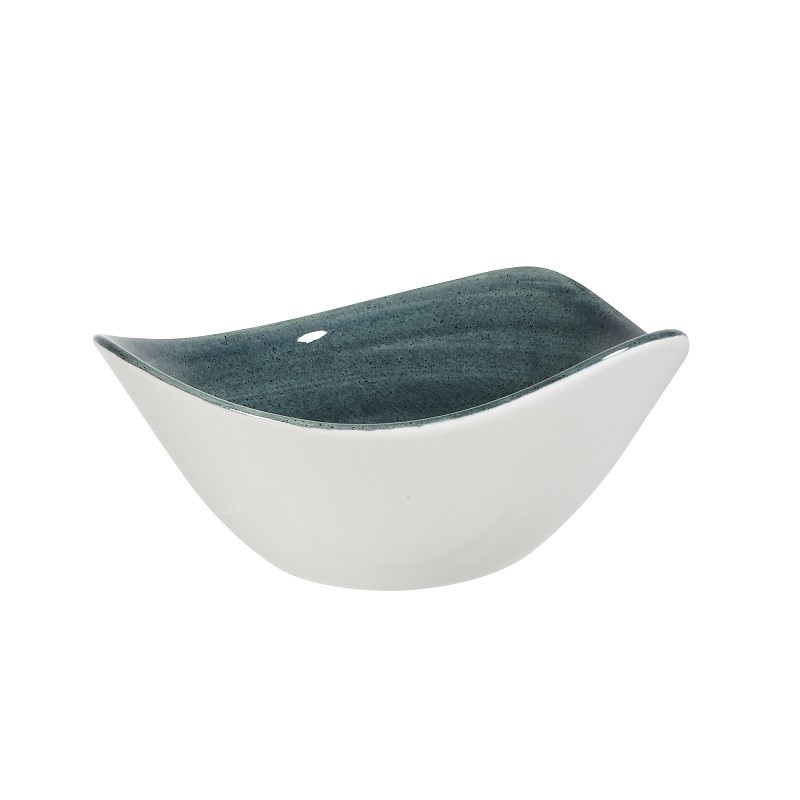 Салатник треугольный 0,60л d23,5см, без борта, Stonecast Patina, цвет Rustic Teal PATRTRB91