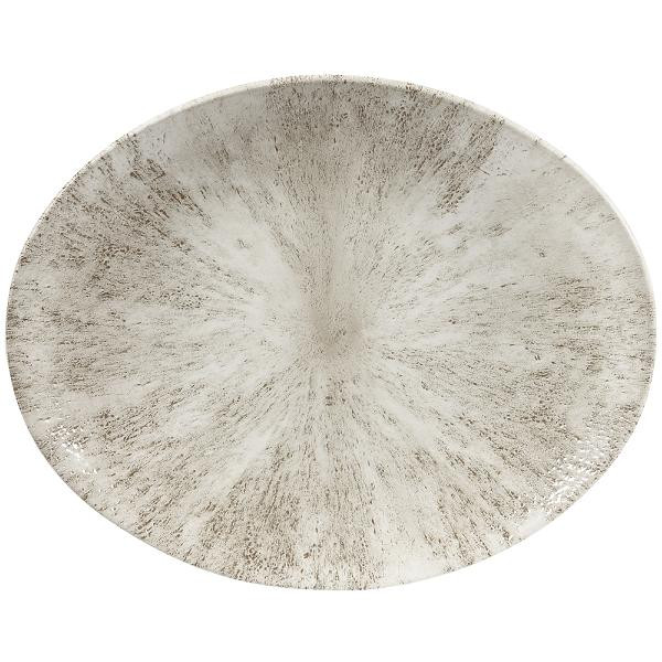 Блюдо овальное 31,7х25,5см, без борта, цвет Stone Agate Grey, Studio Prints STAGOP121