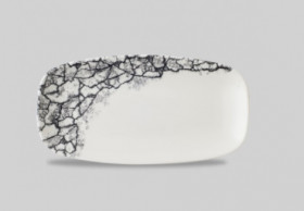 Блюдо прямоугольное CHEFS 29,8х15,3см, без борта, цвет Kintsugi Quartz Black KAQBXO111
