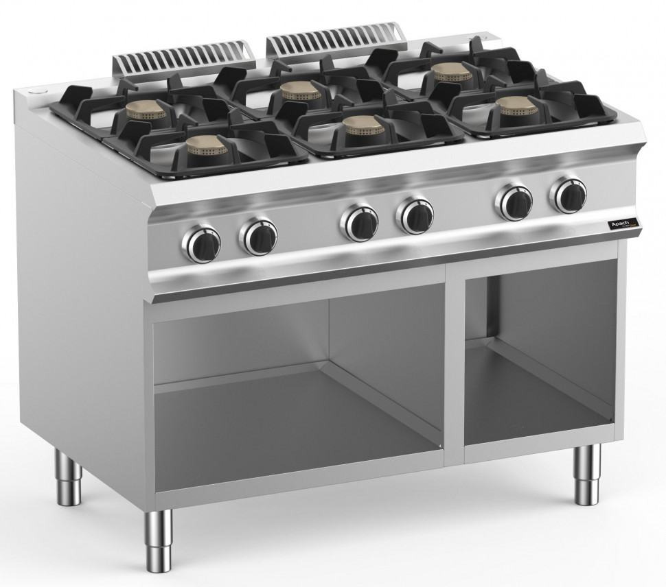 ПЛИТА ГАЗОВАЯ 6 КОНФОРОЧН. 700 СЕРИИ APACH CHEF LINE GLRRG117OSP XL