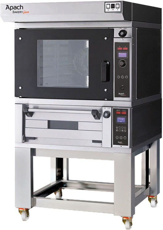 ПЕЧЬ ПОДОВАЯ С ПОДСТАВКОЙ БЕЗ НАПРАВЛЯЮЩИХ APACH BAKERY LINE E4LK8LHSE DP