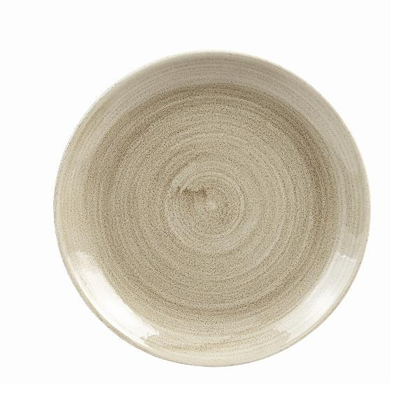 Тарелка мелкая 21,7см, без борта, Stonecast Patina, цвет Antique Taupe PAATEVP81