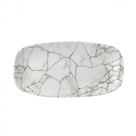 Блюдо прямоугольное CHEFS 29,8х15,3см, без борта, цвет Kintsugi Agate Grey, Studio Prints KTAGXO111
