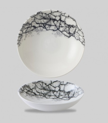 Салатник 0,42л d18,2см, без борта, цвет Kintsugi Quartz Black KAQBEVB71