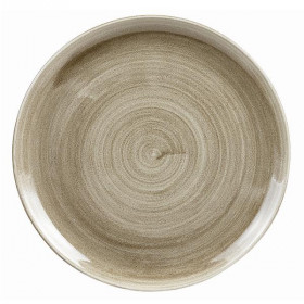 Тарелка мелкая d32,4см, без борта, Stonecast Patina, цвет Antique Taupe PAATEV121
