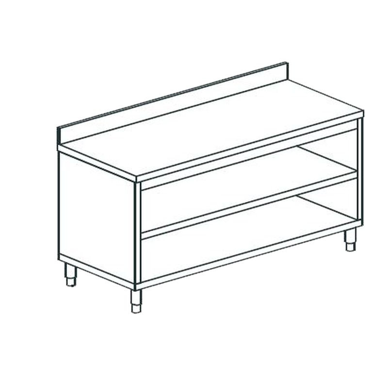 СТОЛ ПРОИЗВОДСТВЕННЫЙ ЗАКРЫТЫЙ С 3-Х СТОРОН APACH CHEF LINE LWC712SH2U