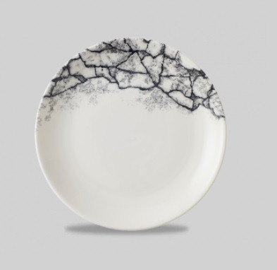 Тарелка мелкая 28,8см, без борта, цвет Kintsugi Quartz Black KAQBEV111