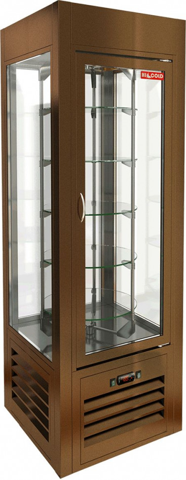 ВИТРИНА КОНДИТ/ВЕРТИКАЛЬНАЯ HICOLD VRC 350 R Sh BRONZE