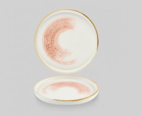 Тарелка мелкая CHEFS 21см, с бортом, цвет Coral, Studio Prints Homespun Accents HACLWP211