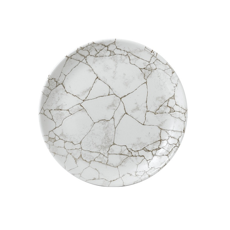 Тарелка мелкая 28,8см, без борта, цвет Kintsugi Agate Grey, Studio Prints KTAGEV111
