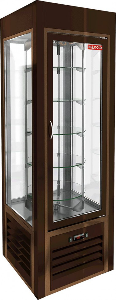 ВИТРИНА КОНДИТ/ВЕРТИКАЛЬНАЯ HICOLD VRC 350 R Sh BROWN FR