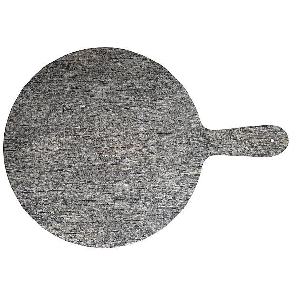 Доска сервировочная с ручкой d32см, меламин, Buffet Melamine, цвет дерево ZPLRPDW1