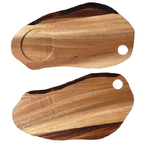 Блюдо деревянное 32х17см, двухстороннее, Buffet Wood ZCAWOB21