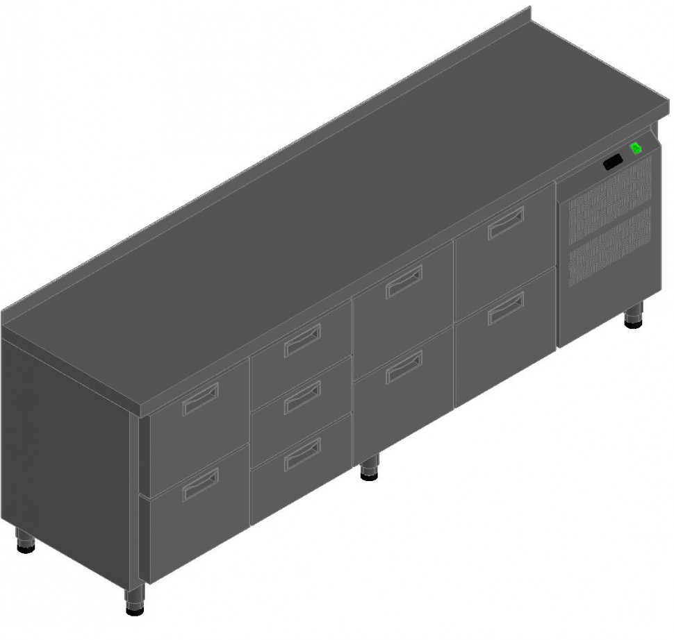 СТОЛ С ОХЛАЖД.ШКАФОМ HICOLD SN 2322/TN