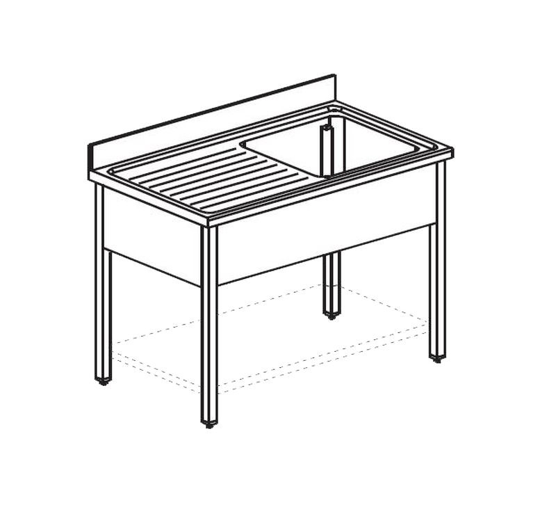 ВАННА МОЕЧНАЯ APACH CHEF LINE LS167-65LWSH