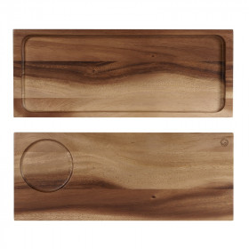 Блюдо деревянное 41х16,5см, двухстороннее, Buffet Wood ZCAWLWSB1