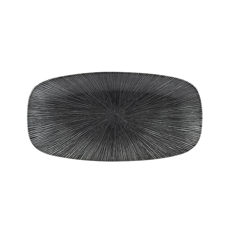 Блюдо прямоугольное CHEFS 29,8х15,3см, без борта, цвет Agano Black, Studio Prints AGBLXO111