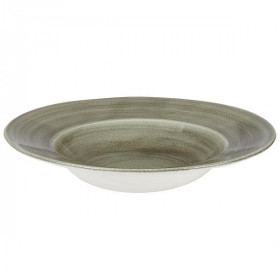 Тарелка для пасты 28см 0,47л, с широким бортом, Stonecast Patina, цвет Burnished Green PABGVWBL1