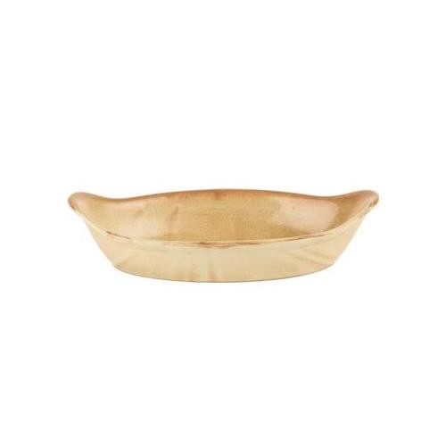 Форма для запекания овальная 28см, с ручками, керамика, FLAME C01203