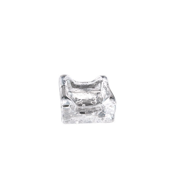Блюдо стеклянное «Лед» прозрачное 40мл 8х7см h4см, Frost XGLAS-078