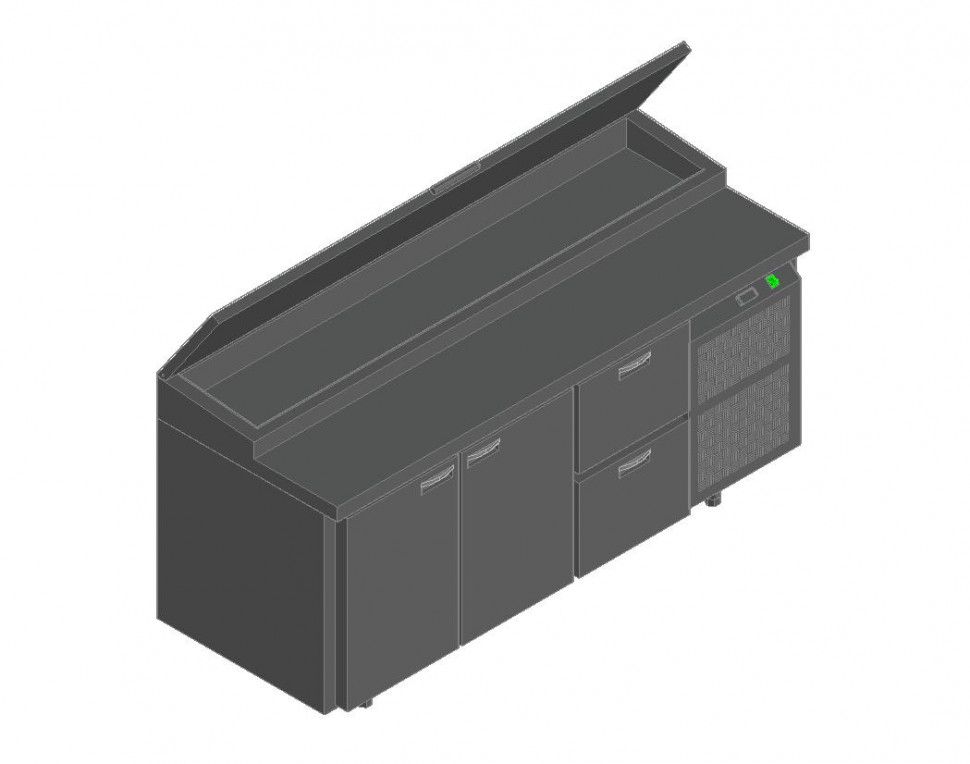 СТОЛ ДЛЯ ПИЦЦЫ HICOLD PZ1-112/GN (1/3H)