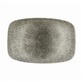 Блюдо прямоугольное CHEFS 30х19,9см, без борта, цвет Raku Quartz Black, Studio Prints RKBQOBL41