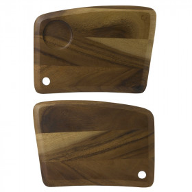 Блюдо деревянное GEO 29,5х21см, двухстороннее, Buffet Wood ZCAWCVMB1