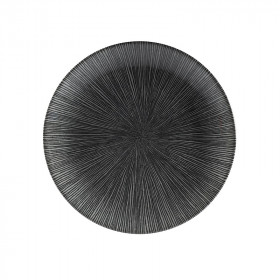 Тарелка мелкая 21,7см, без борта, цвет Agano Black, Studio Prints AGBLEVP81