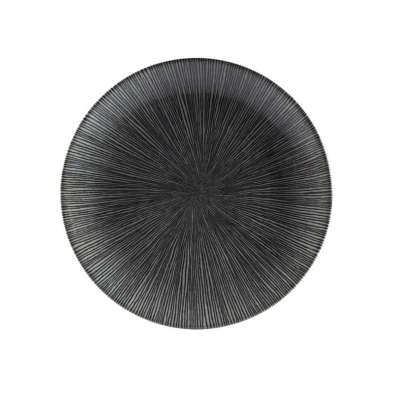Тарелка мелкая 21,7см, без борта, цвет Agano Black, Studio Prints AGBLEVP81