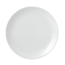 Тарелка мелкая 26см, без борта, Vellum, цвет White полуматовый WHVMEV101