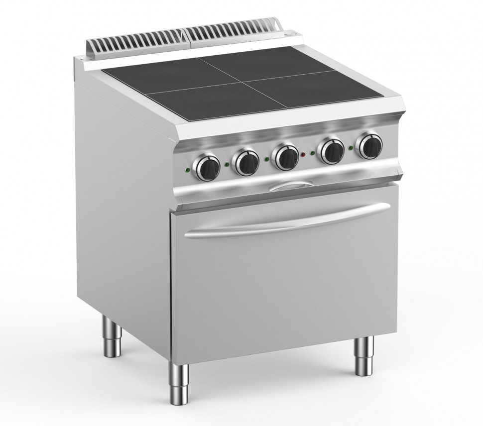 ПЛИТА ЭЛЕКТРИЧЕСКАЯ 4 КОНФОРОЧН. 700 СЕРИИ APACH CHEF LINE GLRLE77FEP