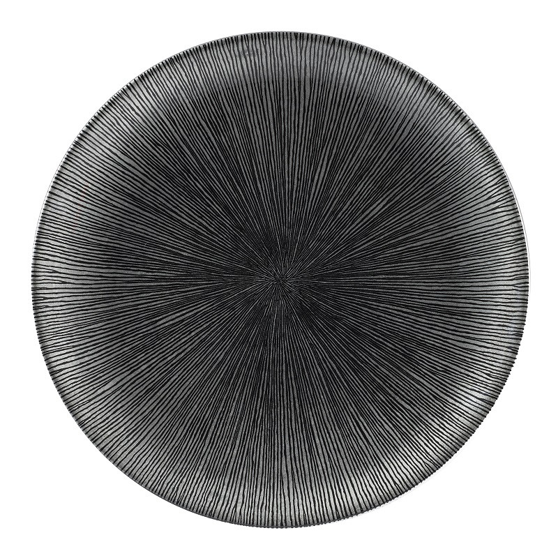 Тарелка мелкая 28,8см, без борта, цвет Agano Black, Studio Prints AGBLEV111
