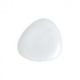 Тарелка мелкая треугольная 19,2см, без борта, Vellum, цвет White полуматовый WHVMTR71