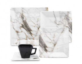 Тарелка суповая квадратная GOLDEN STONE 21X21CM Oxford 092135, GB02-2471