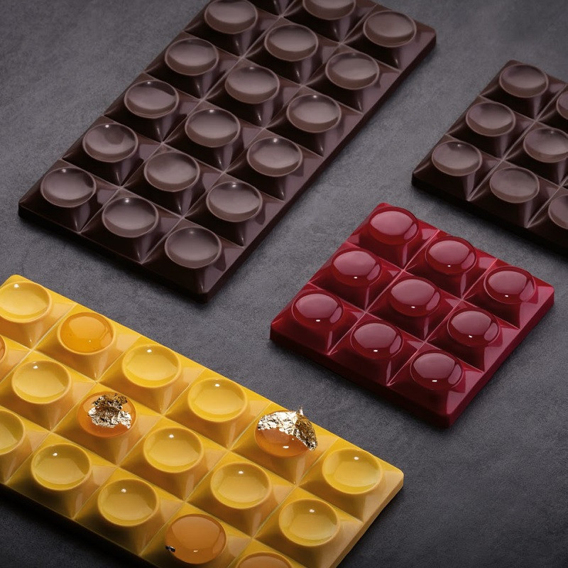 Форма д/шок. "Chocolate Bar Bricks Mini" 70х70мм h10,5мм, 50гр, 6 ячеек, п/к PC5013FR