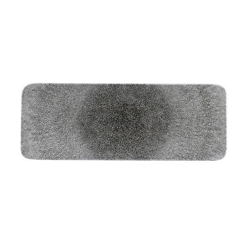 Блюдо сервировочное прямоугольное 37,6х14см, цвет Raku Quartz Black, Studio Prints RKBQRST1