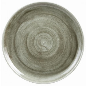 Тарелка мелкая d32,4см, без борта, Stonecast Patina, цвет Burnished Green PABGEV121