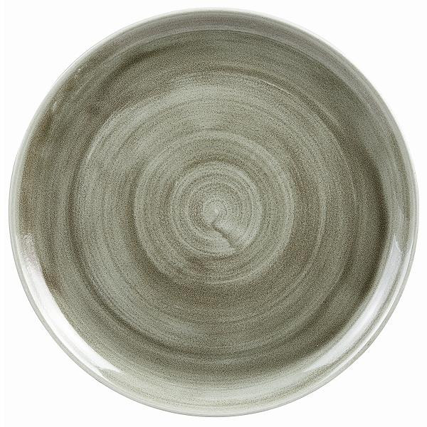 Тарелка мелкая d32,4см, без борта, Stonecast Patina, цвет Burnished Green PABGEV121