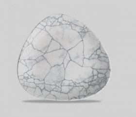 Тарелка мелкая треугольная 22,9см, без борта, цвет Kintsugi Pearl Grey, Studio Prints KTPGTR9 1