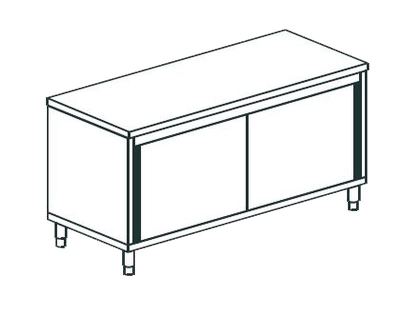 СТОЛ ПРОИЗВОДСТВЕННЫЙ ЗАКРЫТЫЙ APACH CHEF LINE LWC623SH2SD