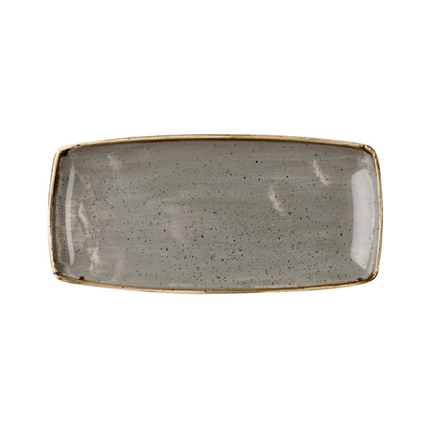Блюдо сервировочное 29,5х15см, без борта, Stonecast, цвет Peppercorn Grey SPGSOP111