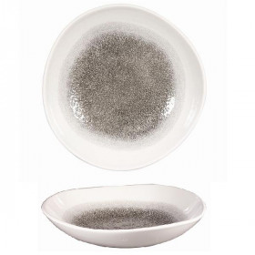 Салатник "Волна" 1,10л d25,3см, без борта, цвет Raku Quartz Black, Studio Prints RKBQOGB11