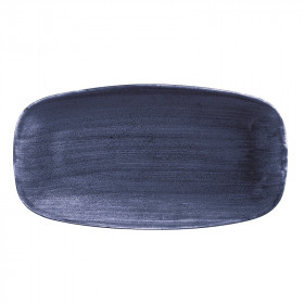 Блюдо прямоугольное CHEFS 35,5х18,9см, без борта, Stonecast Patina, цвет Cobalt Blue PABLXO141