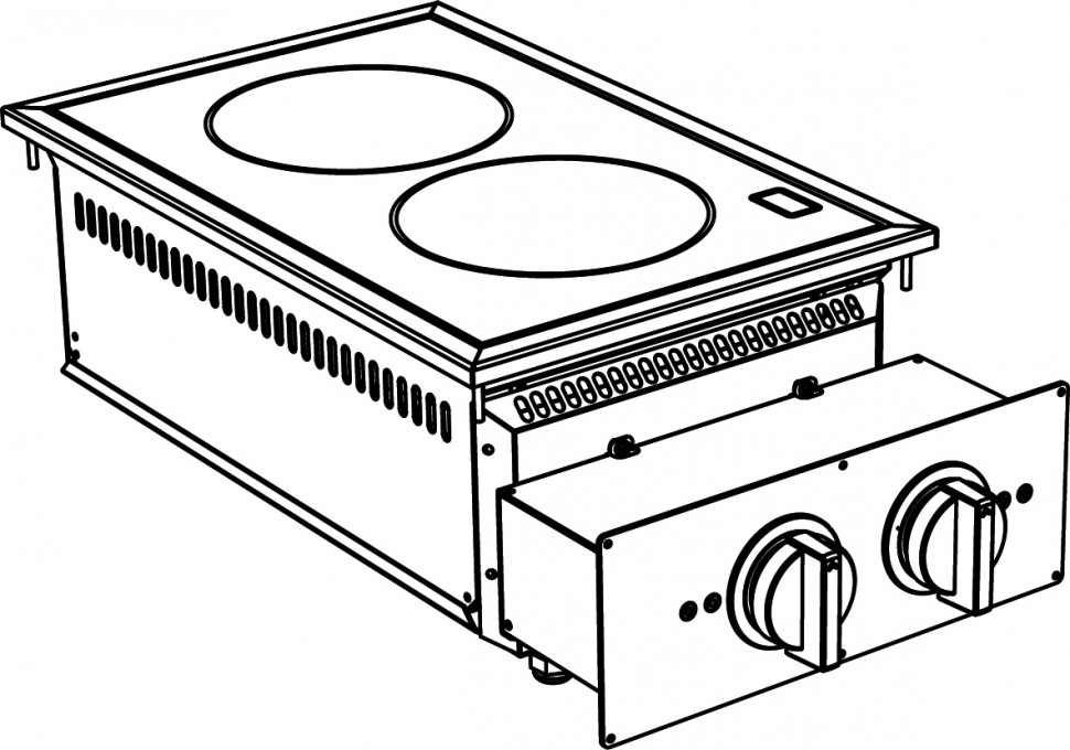 ПЛИТА ИНДУКЦИОННАЯ ВСТРАИВАЕМАЯ 700 СЕРИИ APACH CHEF LINE SLDI7I4/R